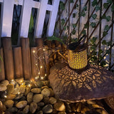 Solar LED Tuinlamp – Gieterdesign, Koperkleur, IP44, 3000K Warm Wit