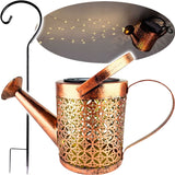 Solar LED Tuinlamp – Gieterdesign, Koperkleur, IP44, 3000K Warm Wit