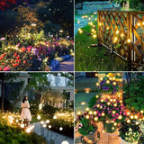 Solar Tuinlamp – Paardenbloemdesign met Lichtbolletjes, 70 cm, IP44, 3000K Warm Wit