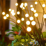Solar Tuinlamp – Paardenbloemdesign met Lichtbolletjes, 70 cm, IP44, 3000K Warm Wit