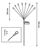 Solar Tuinlamp – Paardenbloemdesign met Lichtbolletjes, 70 cm, IP44, 3000K Warm Wit