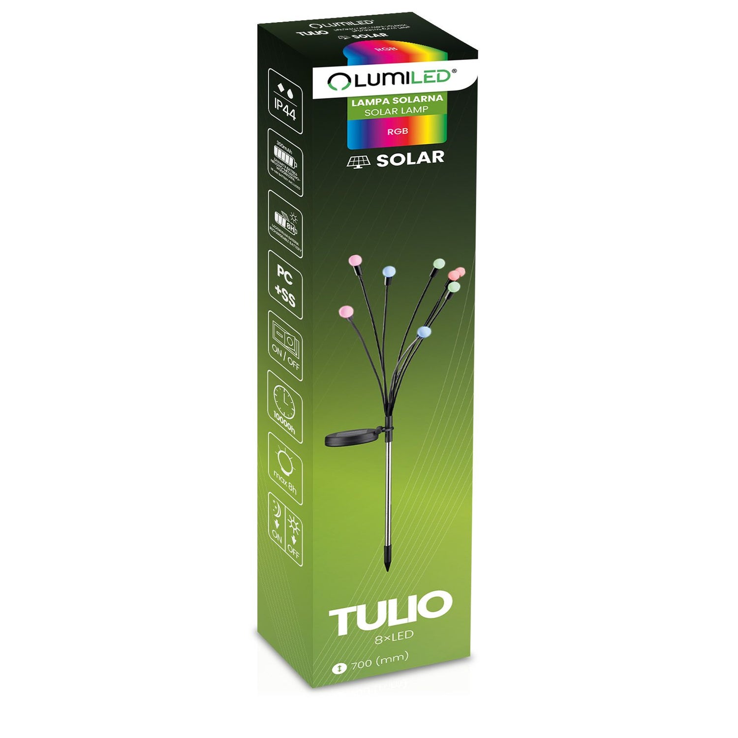 Solar Tuinlamp TULIO – LED – Decoratieve Priklamp – Paardenbloemdesign