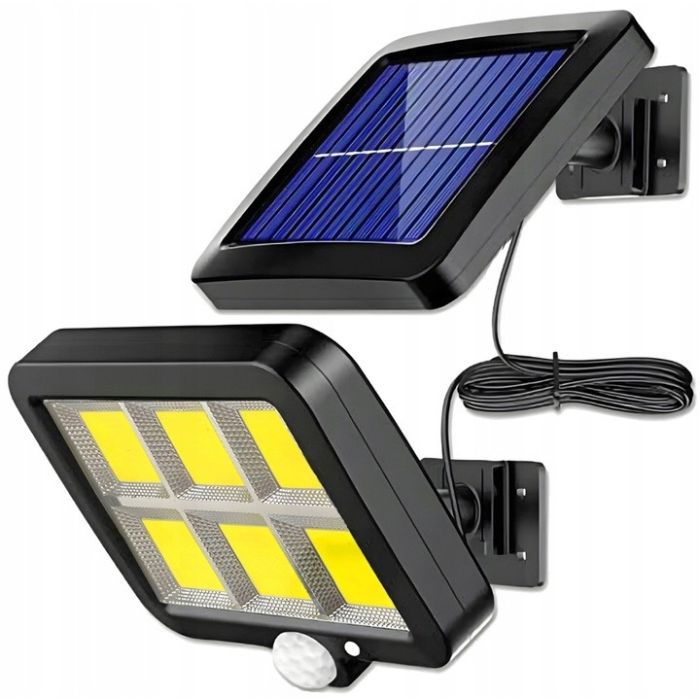 Solar LED Schijnwerper – Tuinlamp 6500K, IP65 met Bewegings- en Schemersensor