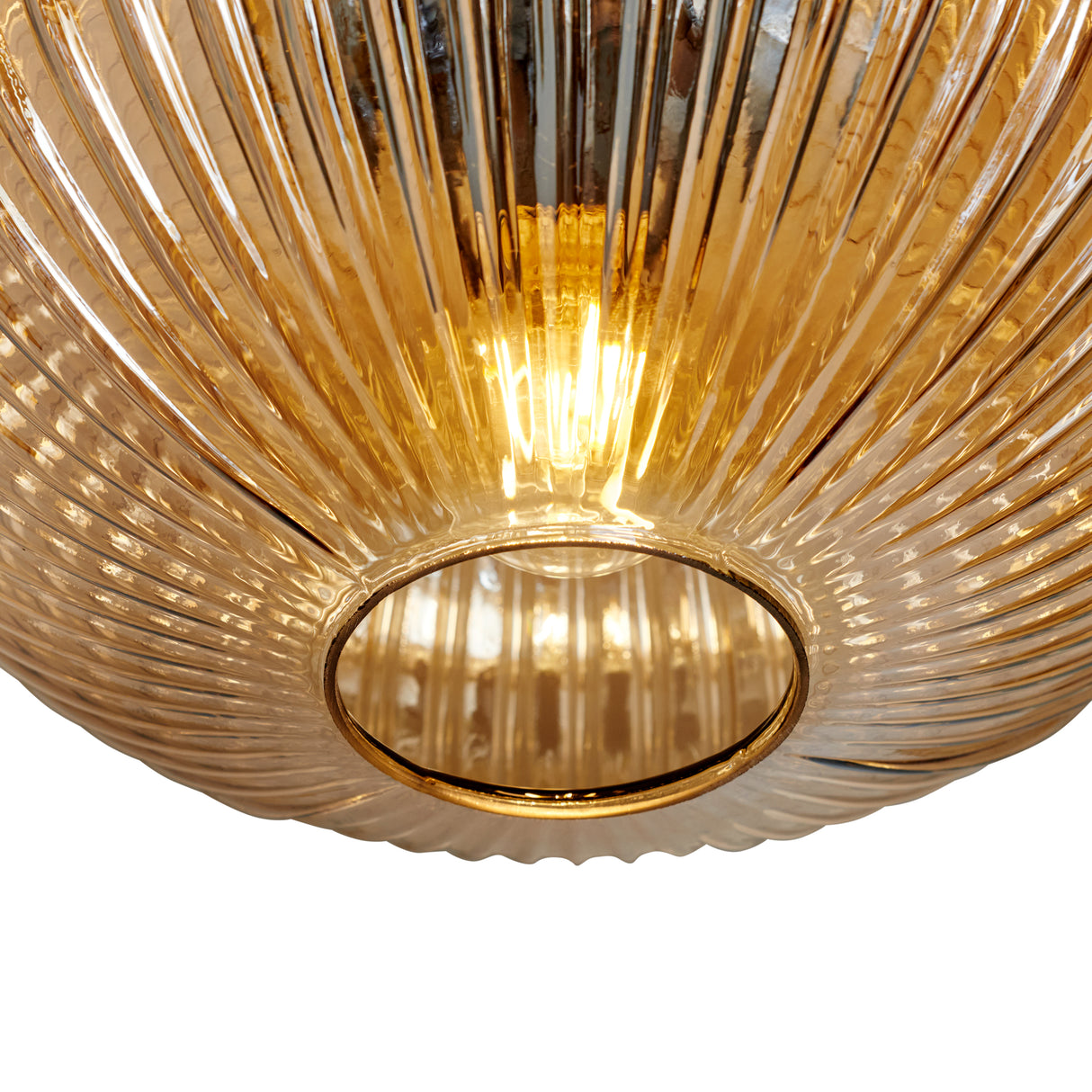 Design Plafondlamp Rond Amberglas - Amelie