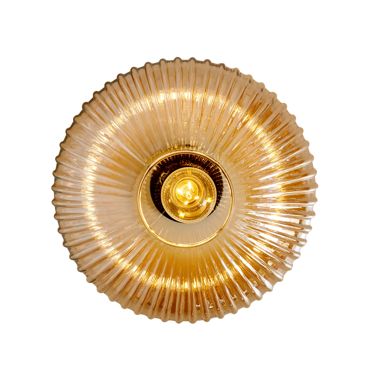 Design Plafondlamp Rond Amberglas - Amelie