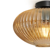 Design Plafondlamp Rond Amberglas - Amelie