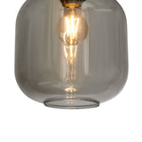 Design Hanglamp Messing met Smoke Glas