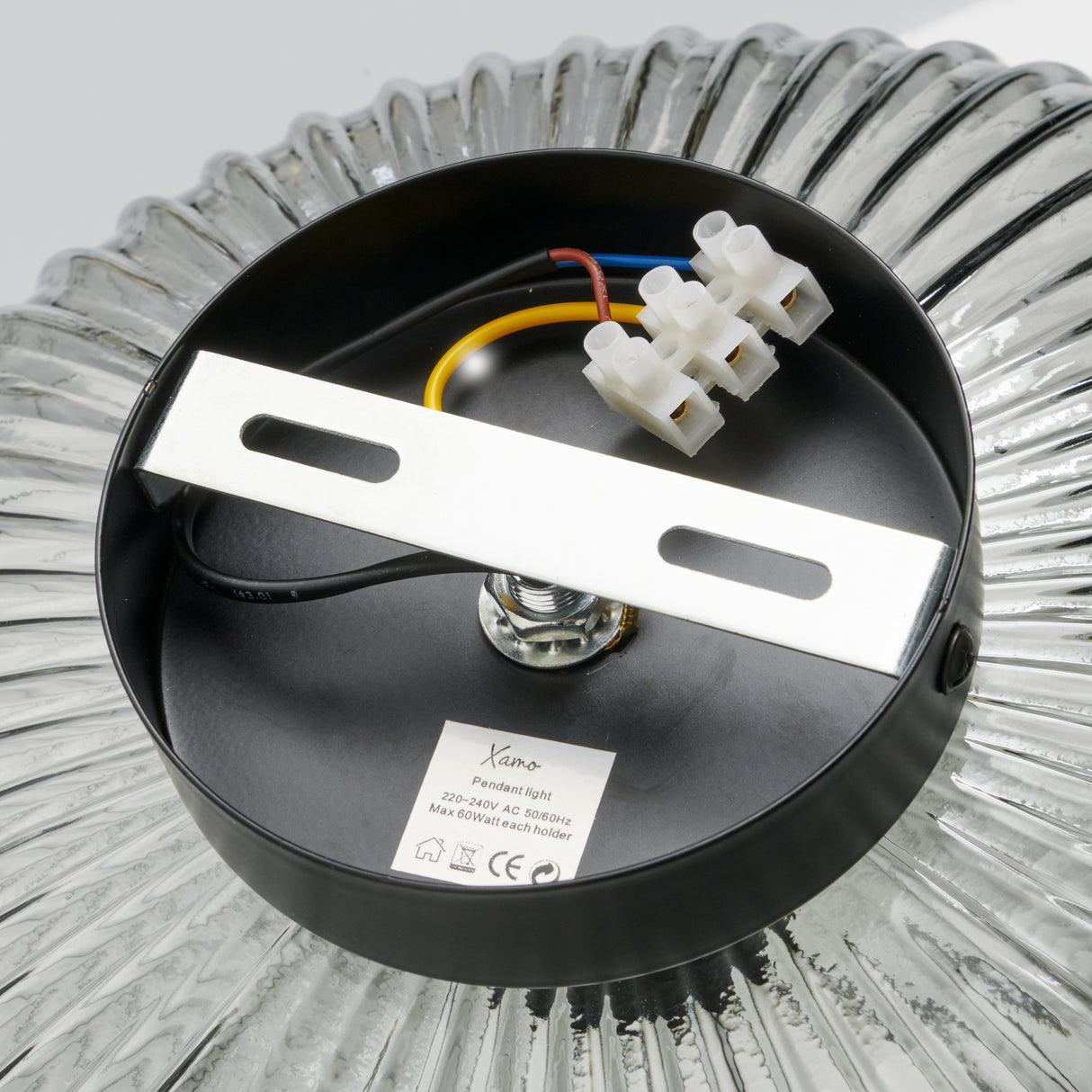 Design Plafondlamp Rond Smokeglas -