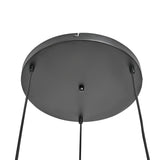 Hanglamp 3-Lichts Mix Rookglas Industrieel Woonkamer Eetkamer Smoke Zwart