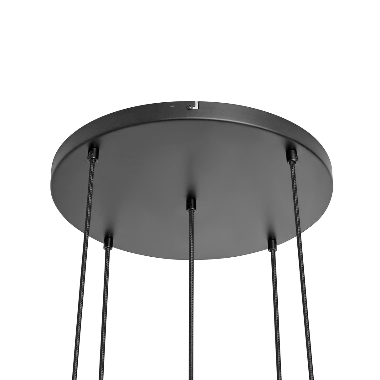 Hanglamp 5-Lichts Mix | Rookglas | Industrieel | Woonkamer | Eetkamer | Smoke | Zwart