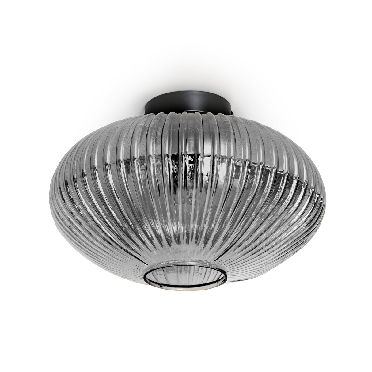 Design Plafondlamp Rond Smokeglas -