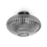 Design Plafondlamp Rond Smokeglas -