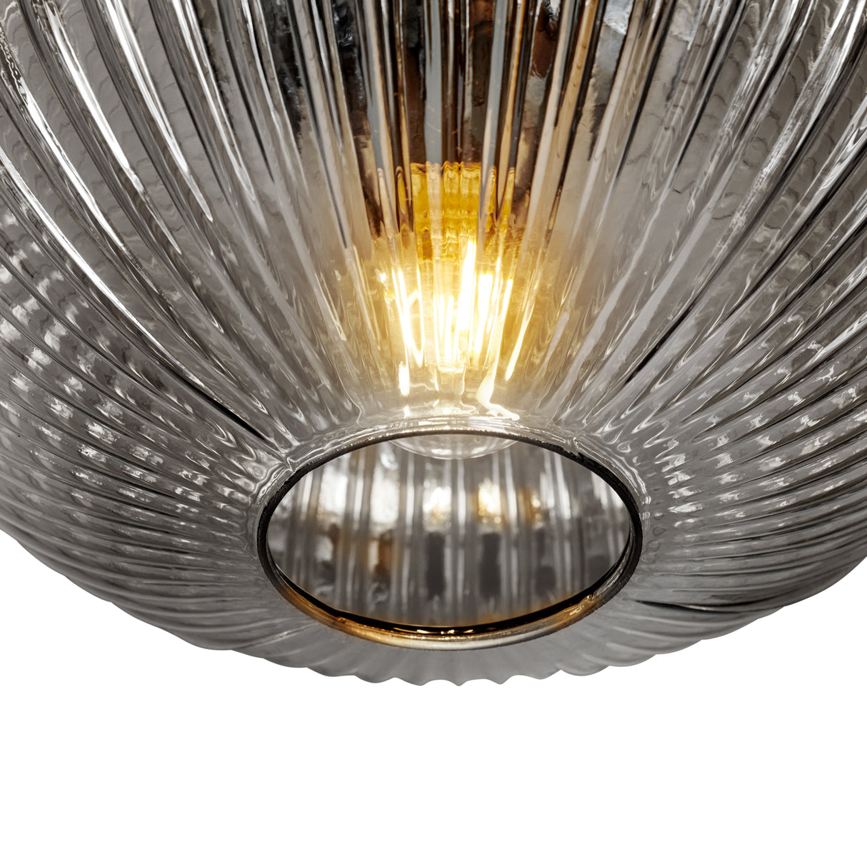 Design Plafondlamp Rond Smokeglas -