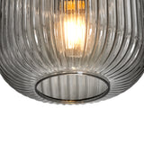 Ronde Plafondlamp Smoke Glas -