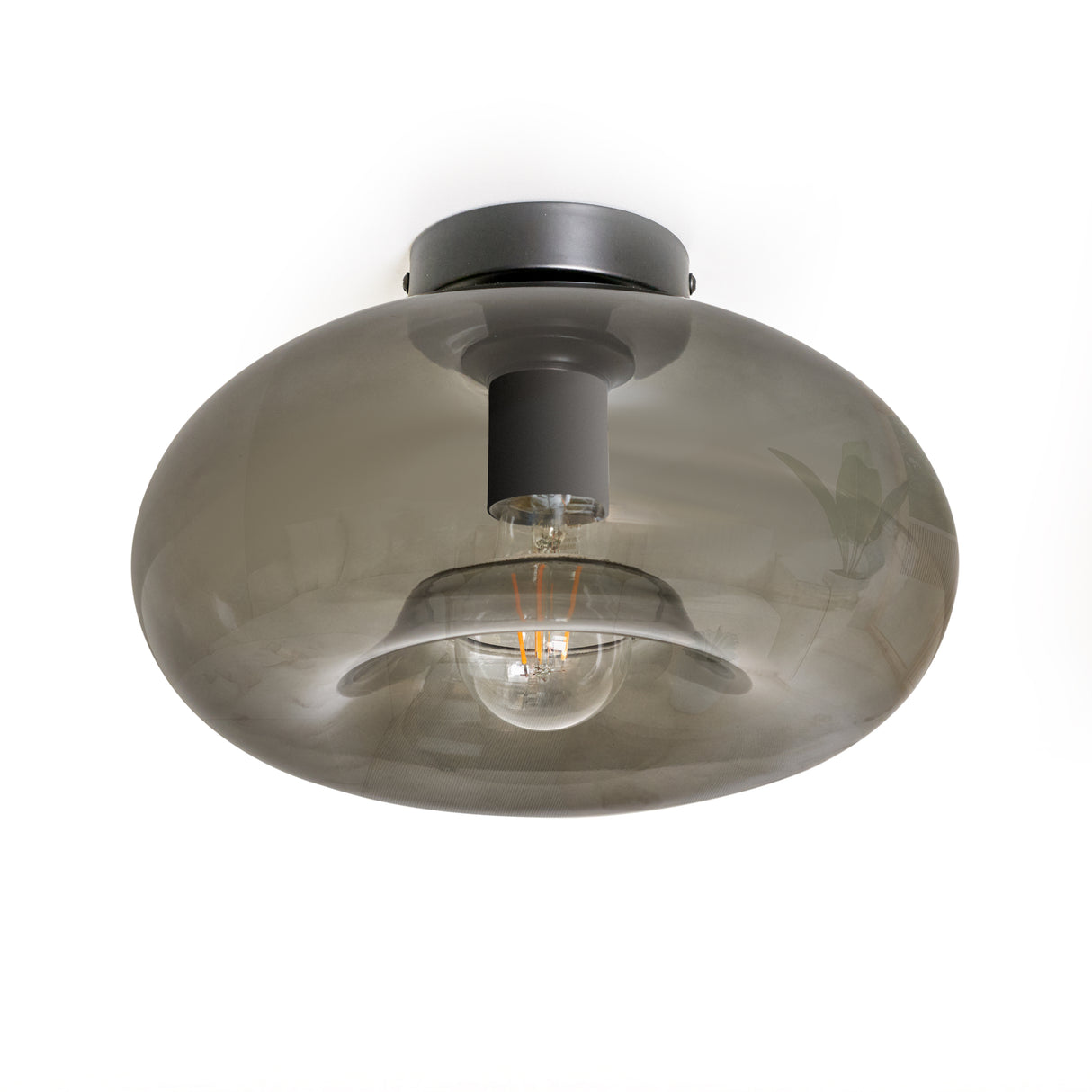 Design Plafondlamp Art Deco Zwart smoke -
