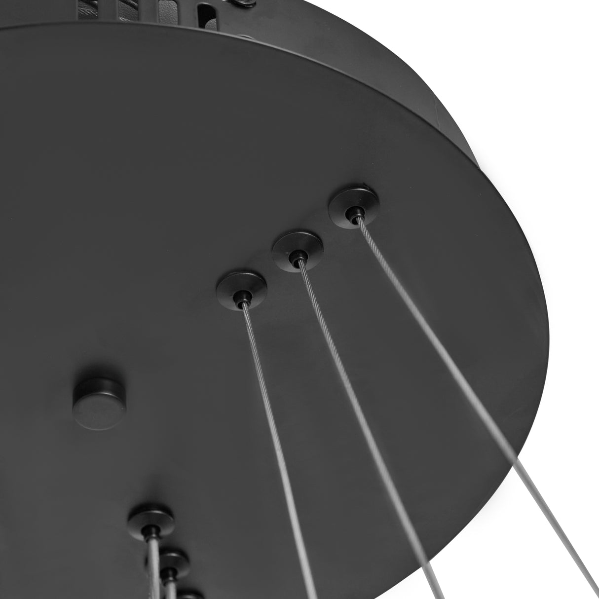 Design Hanglamp Zwart - Dimbaar Led - Drie Ringen - In Hoogte Verstelbaar - Eetkamer - Woonkamer