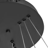 Design Hanglamp Zwart - Dimbaar Led - Drie Ringen - In Hoogte Verstelbaar - Eetkamer - Woonkamer