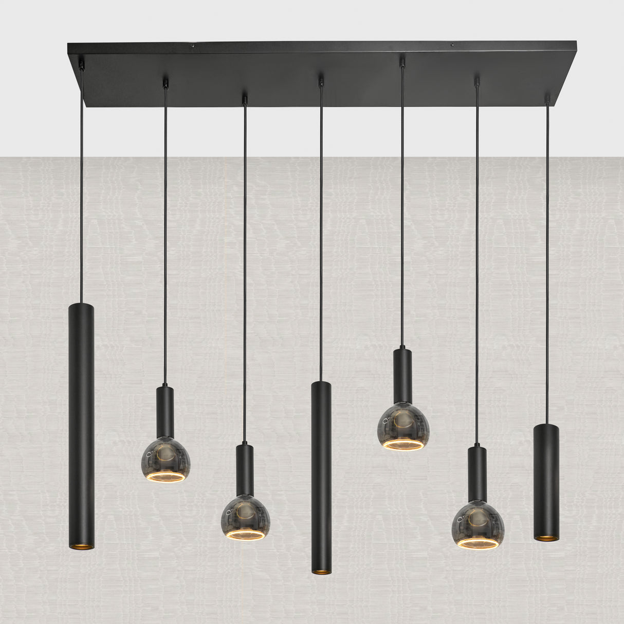 Hanglamp met 7 lichtpunten – inclusief gratis E27 lichtbollen
