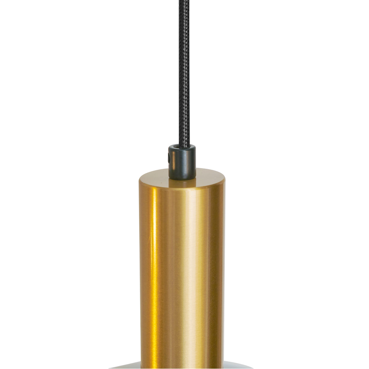 Hanglamp ovaal – zwart met gouden accenten en smoke glas, 5-lamps
